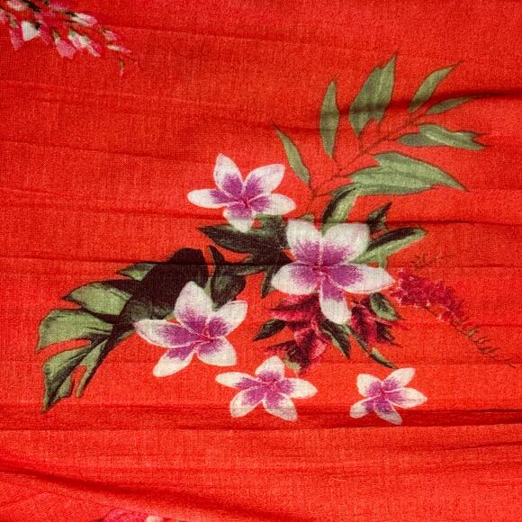 New York Laundry Women’s 1X (Plus Size) Red Floral Cold Shoulder Tunic Top A0083 - Picture 4 of 9